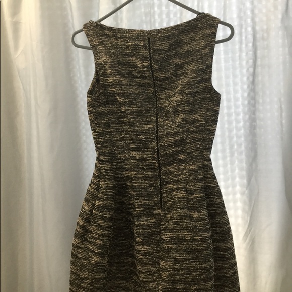 Zara S metallic silver tweed tulip dress - Picture 6 of 8